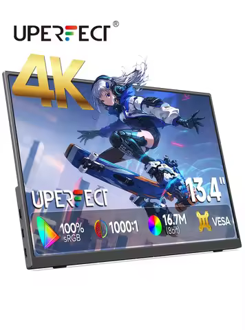 UPERFECT 4K Portable Monitor 13.4" 3840 * 2400 IPS HDMI USB C Computer Gaming Display Extenal Screen