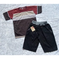 Boys' Clothing Boys' Suits Striped T-shirts Chino Rip Shorts Ages 2 3 4 5 6 7 8 9 10 Years
