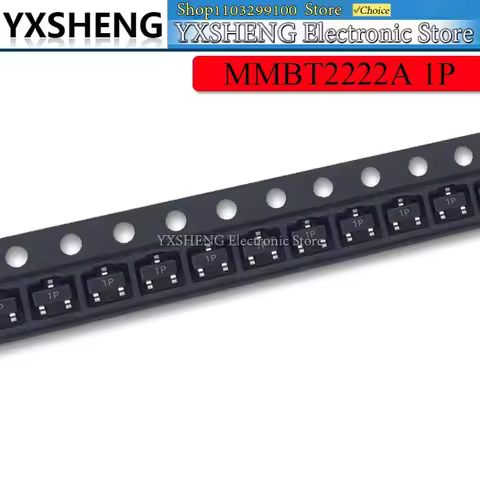 100PCS 2N2222A 2N2222 1P SOT-23 MMBT2222A SOT MMBT2222 SOT23-3 SMD Transistor