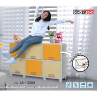 LOCKER BOX NAPOLLY LEMARI PLASTIK TRIPLE FLIP SUSUN 3 / MEJA TV PLASTIK SERBAGUNA