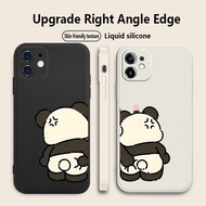 Panda Cartoon XR Cute Casing iPhone 17 16 15 14 13 12 11 Pro Max XSMAX XR XS 7Plus/8Plus,iPhone 7/8