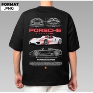Porsche 918 Spyder Tshirt Microfiber Shirts