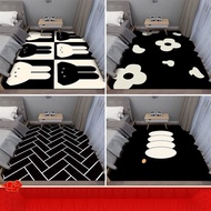 black style 3D Printing Modern Design Carpet Living Room Carpet 100*160cm 80*160cm 90*140cm 80*120cm