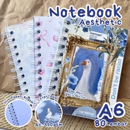 [A6, 80 Sheets] AESTHETIC NOTEBOOK cute aesthetic notebook journaling book/ aesthetic notebook/ cute