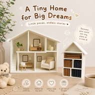 2-Storey 3-Storey Miniature House 3D Dollhouse Mini Shelf Diorama Decoration Model Product Photograp