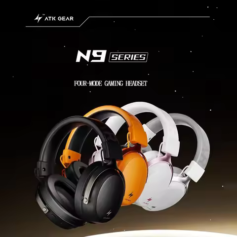 ATK Neptune N9 Over-Ear Gaming Headphones with 4 Modes Long Battery Life Noise Cancelling – Birthday