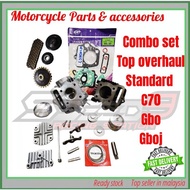 BLOCK / HEAD ASSY / TIMING CHAIN SET / GASKET C70 GBO GBOJ HONDA
