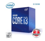 Processor Intel Core i3-10100 Box 3.6Ghz-4.3Ghz LGA 1200 6mb cache 8 threads 4 core 65w gen 10 UHD g