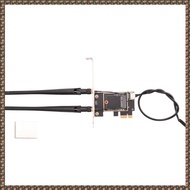 NGFF M2 to PCI-E Pcie Desktop Bluetooth Converter Adapter with 2 AC Antenna for AX200 9260AC 8265NGW