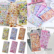 RUNNY 3D Animal Sticker Cartoon 3D Sticker for Scrapbooking Journals Planner Phone Case Motivational