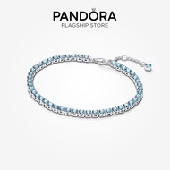 Pandora Sparkling Light Blue Tennis Bracelet