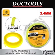 HILTEM BRUSH CUTTER TRIMMER LINE - SQUARE X 2.4MM X 1LB/ NYLON GRASS TRIMMER LINE/TALI MESIN RUMPUT