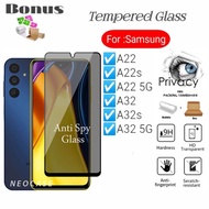 Tempered Glass Spy Samsung A22 4G 5G A22s A32 4G 5G A32s - Anti Scratch Privacy Samsung A22 4G 5G A22s A32 4G 5G A32s