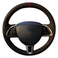 Car Steering Wheel Cover Soft Black Suede For Jaguar XF XF S XFR XF Sportbrake 2012 2013 2014 2015 XK XKR S XKR 2012 2018