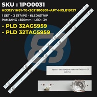 POLYTRON 32 Inch TV Backlight PLD-32AG5959 PLD-32TAG5959 HD315Y1H81-T0+2021100801+APT-HXLB19137