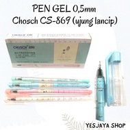 Pen gel Chosch CS-869 0.5mm pastel Price Dozens (12Pcs)