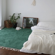 The Frigg 流蘇四季地毯客廳地毯 綠色 150 x 200 cm