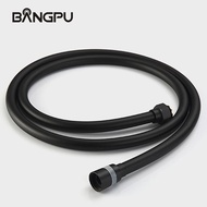 BANGPU 1.5m PVC Shower Hose Flexible Matte Black Universal Shower Hose Explosion-proof Bathroom Pipe