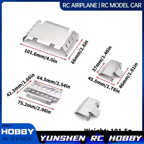 Fms Camel Cup Land Rover 1/10 Scale RC Vehicle Non-Destructive Installation Metal Chassis for Armor 