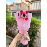 Valentine Bouquet / Valentine Gift/ 情人節禮物/READY STOCKCrochet Bouquet Rabbit, Teddy Bear ,Piggy & Str