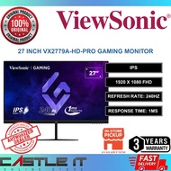 ViewSonic VX2779A-HD-PRO 27 Inch IPS FHD 240Hz 1ms Gaming Monitor