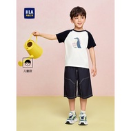 HLA/Hailan's Home Is Wonderful Series Short-Sleeved T-Shirt 26 Summer New Raglan Sleeve Top Boys Gir