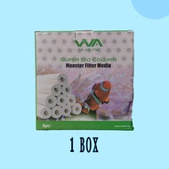 VIVARIA Media Filter Premium Super Bio Column Untuk Rumah Bakteri Aquarium Penjernih Air Laut Dan Ta
