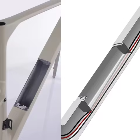 G50 T1000 Carbon Gravel Bicycle Frameset 700C*50C UDH Thread T47 86.5 Storage Box Hidden Cable 160/1