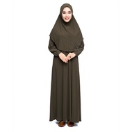 Jubah TANIA Wanita Muslimah Murah Cantik Wanita Perempuan Moss Crepe Plus Size Women Dress S to 6XL