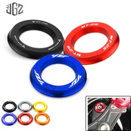 YZF Motorcycle CNC Aluminum Ignition Switch Key Cover Ring Lock Circle 3M for YAMAHA YZF R25 MT25 MT