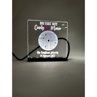 Custom Acrylic Lamp Our 1st First Date Wedding Anniversary Gift Bucin Cute Gift Cute Gift