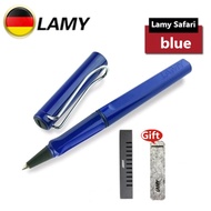 LAMY Safari Rollerball Pen （สีน้ำเงิน）ของแท้100% ปากกาโรลเลอร์บอล ลามี่   ไส้ปากกาโรลเลอร์บอล LAMY M