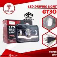 LAND ROVER TYTO GT30 5 Inch Square Headlamp H6 H4 DRL Yellow White Jeep Hummer Land Car Lights Rover
