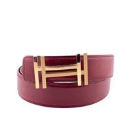 【二手】愛馬仕 H au Carré 2009 皮帶，RED