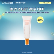 [1 JULY - 10 JULY | BUY 2 GET 20% OFF] INNISFREE Vitamin C Tone Up Sunscreen SPF50+ PA++++ 50ml