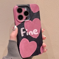Hard Case for iPhone 7 Plus 8 Plus SE 2020 SE 2022 iPhone7 iPhone8 ip7 ip8+ip 7p 7+ 7Plus 8Plus for iPhone 8p 8+ Case Casing HP Cassing Cute Casing Phone Hardcase Cesing Pink Doodle Heart Language England For Acrylic Cashing Case