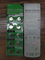 (10粒包平郵) LR1130 AG10 SR1130 LR54 189 389 紐扣電池 Button Cell Battery