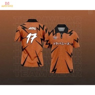 New Color Retro Jersey Collar Viral Street Wear Lighting China Dragon Baju Retro Jersi Murah Number Berkolar Lelaki Kanak Kanak Plus Size Unisex Premium Short Sleeve