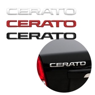 3D Metal Cerato Letter Logo Badge Sticker Car Rear Trunk Emblem For Kia Cerato K2 K3 K5 Forte Sorent