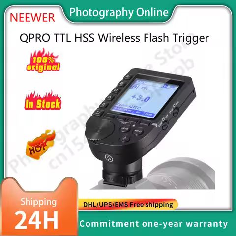 NEEWER QPRO TTL HSS Wireless Flash Trigger 1/8000s with LCD Screen for Canon Nikon Sony Cameras QPRO
