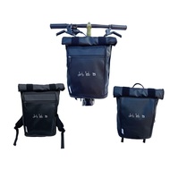 For Brompton Bicycle Large Capacity Backpack Folding Bike Waterproof Portable Backpack 412 Front School Bag