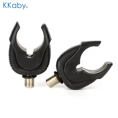 Kkaby 4Pcs Black TPE Fishing Rod Rest Head Butt Rest Gripper with Soft Rubber Padding for Rod Pods/B