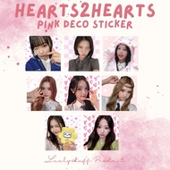[Luvlystuff] HEARTS2HEARTS STICKER DECO PINK ||KOREAN MAIL H2H FREEBIES STICKER