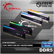 G.Skill Trident Z5 RGB 32GB (2X16GB) / 64GB (2X32GB) DDR5 6000mhz Memory Ram - Intel XMP 3.0