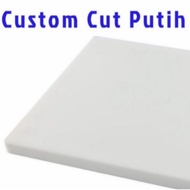 White PP cutting board size. 0.8 x 30 x 40 cm