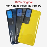 Original Battery Cover Rear Door Back Case Housing For Xiaomi Poco M3 Pro 5G 4G Battery Cover with Logo Replacement Parts