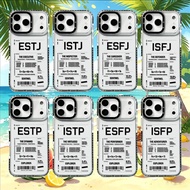 ESFJ ISTP Personality Labels Phone Case Suitable For IPhone 17 Pro Max 11 12 13 14 15 16 Pro Max MIn