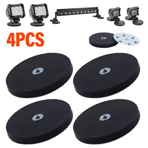 4PCS 43mm/66mm/88mm M4/M6/M8 Internal Thread Magnetic Base Mount Bracket Clamp LED Work Light Bar Ho
