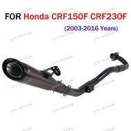 For Honda CRF150F CRF230F CRF250R 2003-2016 Motorcycle Exhaust Muffler Header Pipe CRF150 Dirt Bike 