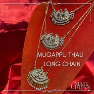 [Readystock] Gold Covering Thali Mugappu Long Chain with Tamarai Pendant Tali Kodi 16 inch Moppu Man